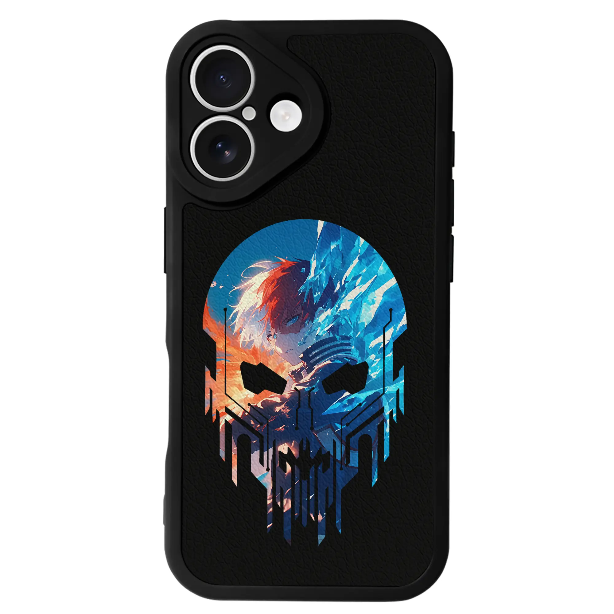 僕のヒーローアカデミア グッズ,轟焦凍 - IPhone 16シリーズ対応 ・ シリコンスマホケース ・ レザー調 ・ 高精度フィット ・ 耐衝撃 ・ ワイヤレス充電対応 ・ 精密カット